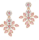 Load image into Gallery viewer, Rose Gold Plated Necklace set with Peach color Kundan