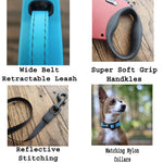 Load image into Gallery viewer, Retractable Reflective Leash With Soft Grip Handle