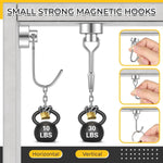 Load image into Gallery viewer, 360� Rotation Heavy Duty Magnetic Hooks (Pack of 2)