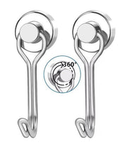 360� Rotation Heavy Duty Magnetic Hooks (Pack of 2)