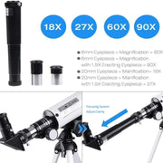 Professional HD 90X Beginners & Kids Telescope With Tripod