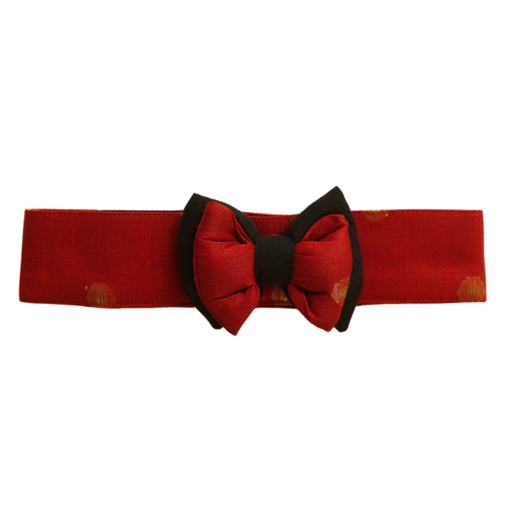 Floof & Co Bow for Dogs (Black & Red)