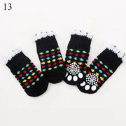 4Pcs Warm Puppy Dog Shoes