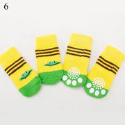 4Pcs Warm Puppy Dog Shoes