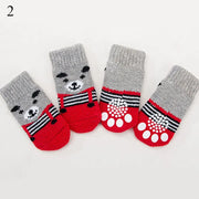4Pcs Warm Puppy Dog Shoes