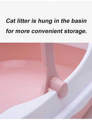 cat litter box with shovel