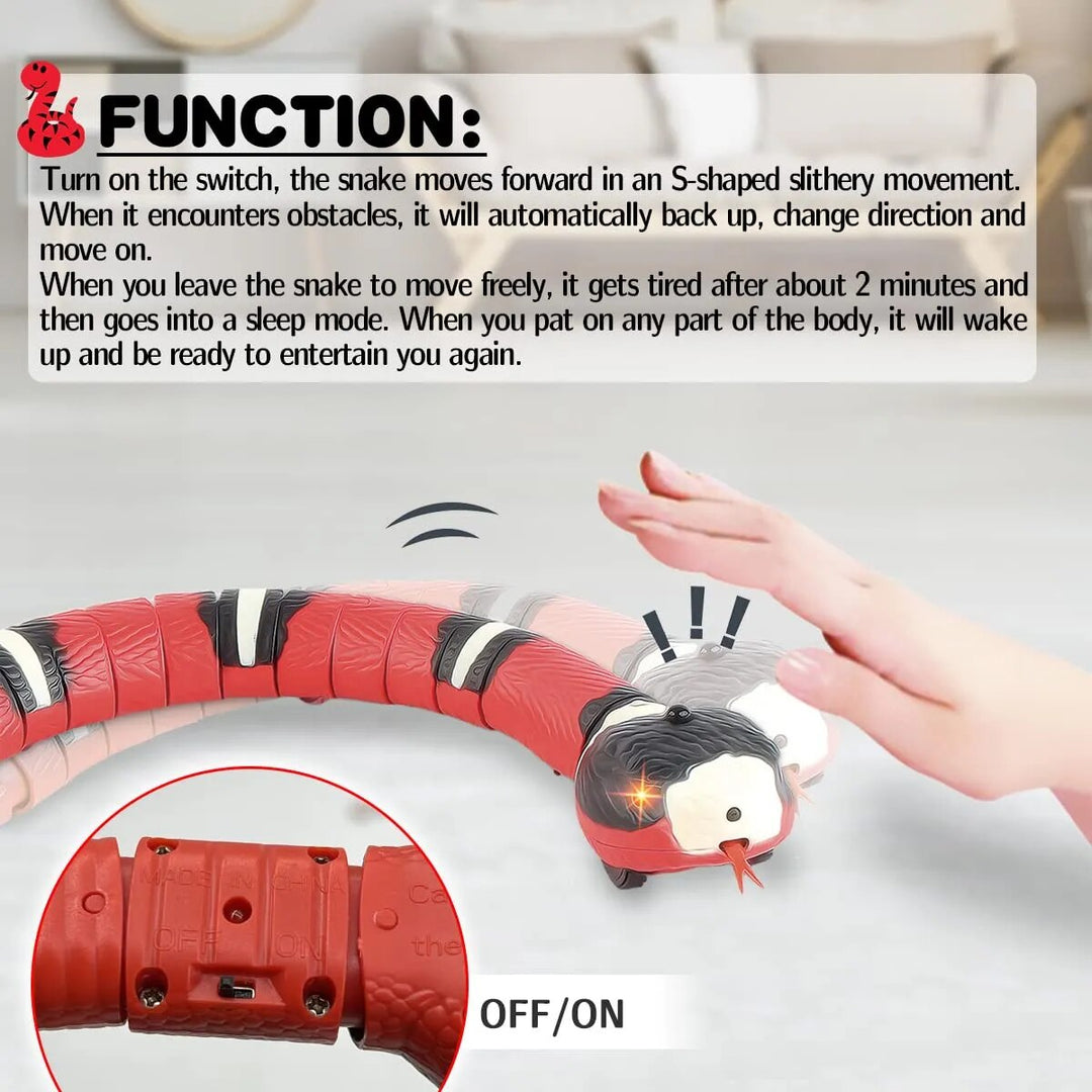Automatic Cat Toys Interactive Smart Sensing Snake