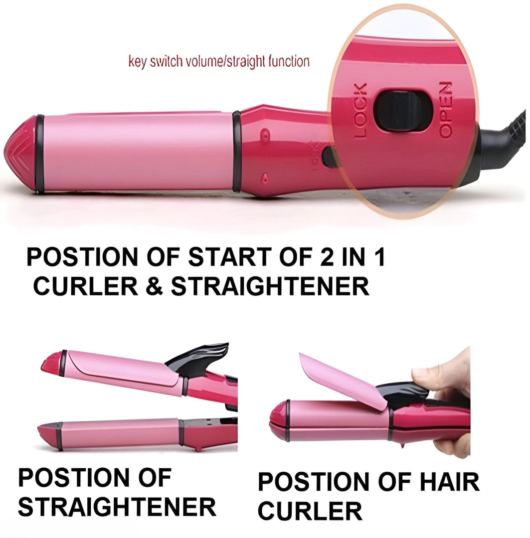 2 in 1 Curler and Straightener for Every Occasion Needs
