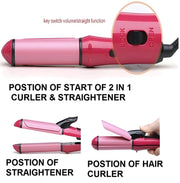 2 in 1 Curler and Straightener for Every Occasion Needs