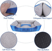 Rectangle Pet Dog Bed Washable Sofa Bed